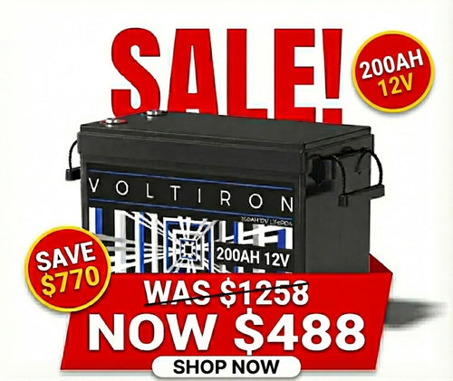 Lithium - 12.8V 200A LiFePO4 Battery Portable Power Caravan Camping Marine