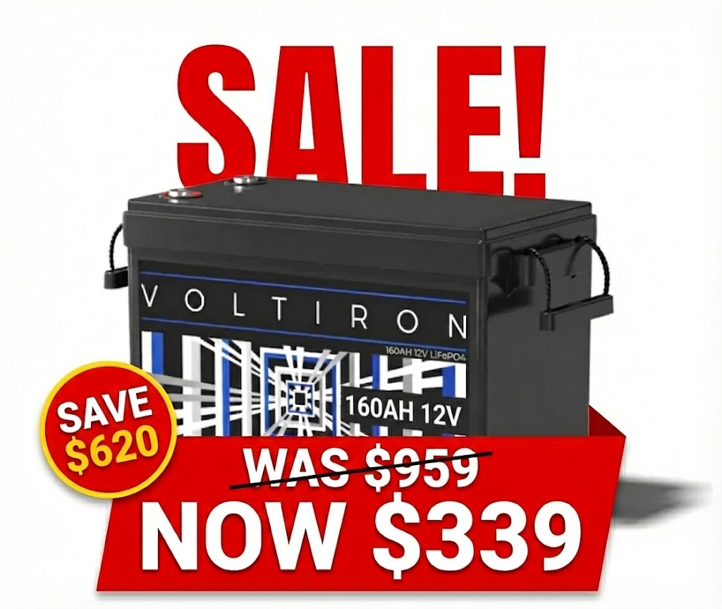 Voltiron 12V 160Ah LiFePO4 Battery