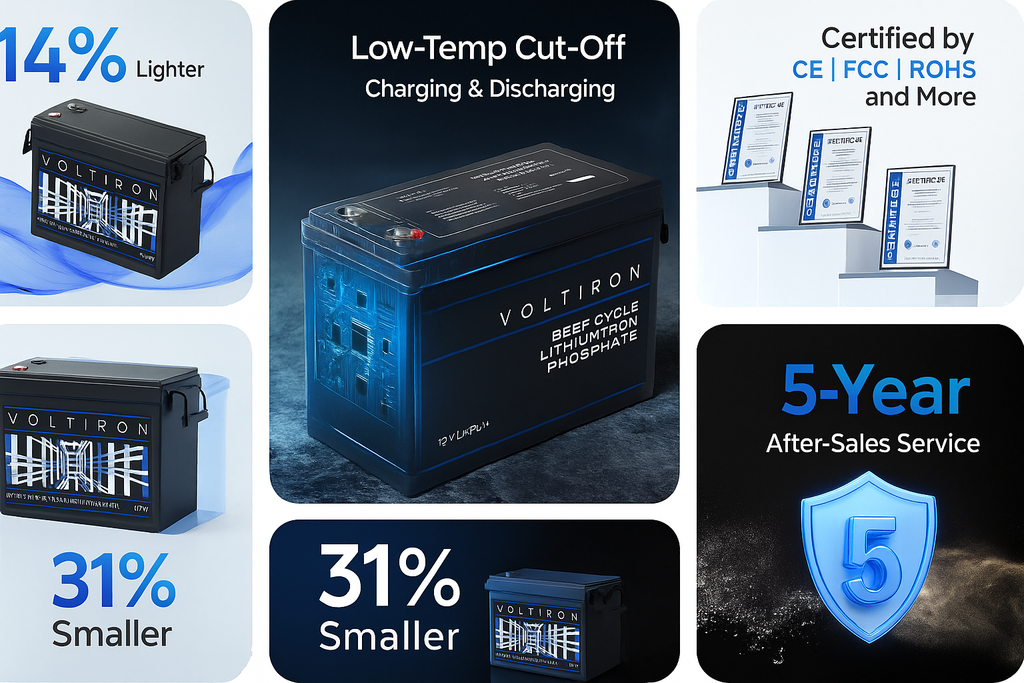 Voltiron 12V 160Ah LiFePO4 Battery